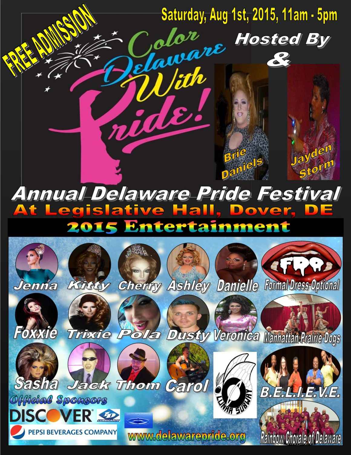 Pride festival flyer