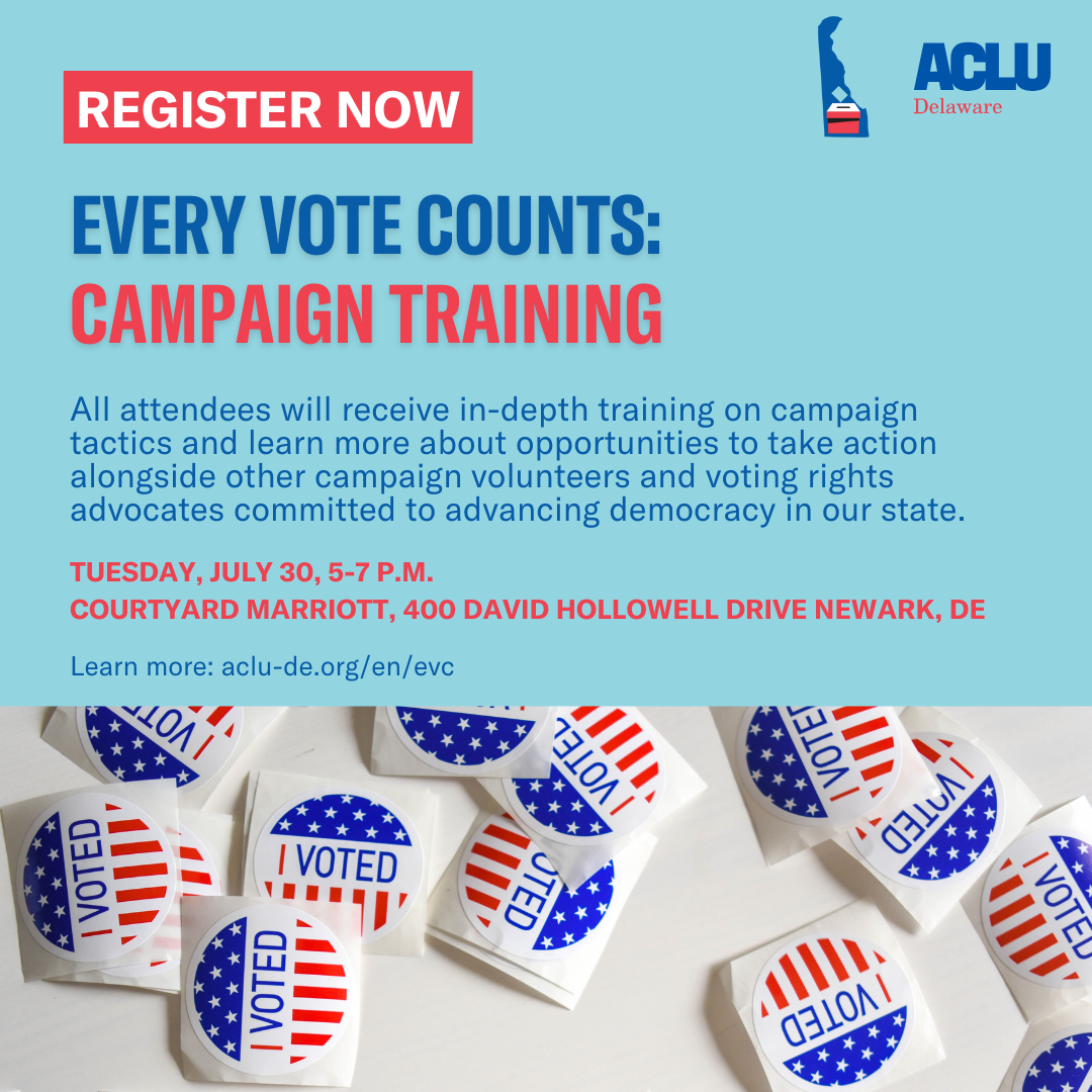 Every Vote Counts Campaign Training Graphic