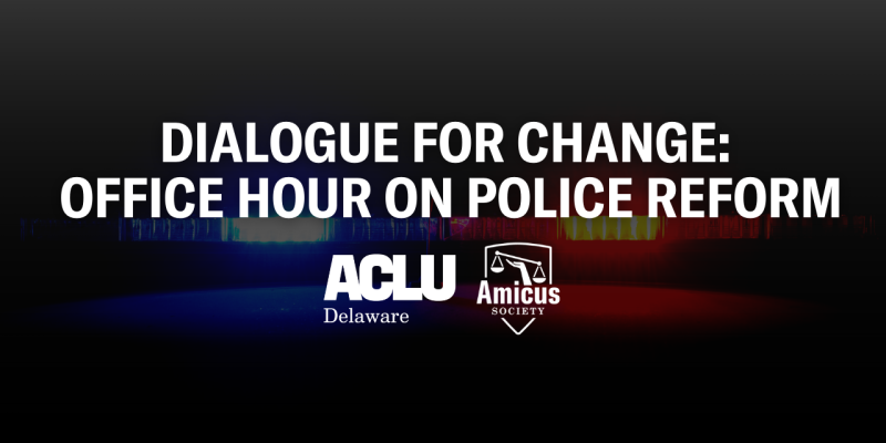 Dialogue for Change: Office Hour on Police Reform